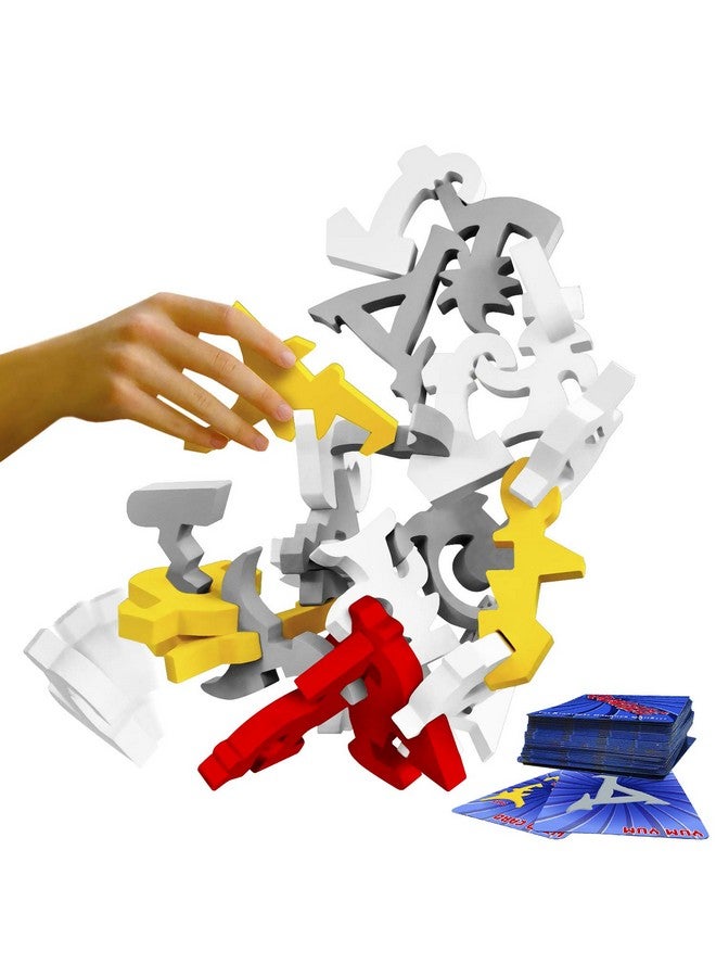 Funsparks Funsparks Quaggle Stacking Balance Game - Wood Blocks - Premium Suspend Game - STEM Toy, 2 to 12 Players for Kids, Adults, Family  - Image 1