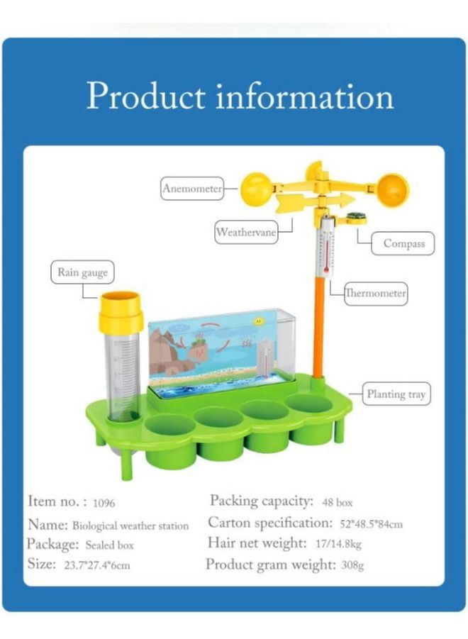 DIY Kids Weather Report Plantation Science Intellectual Toys Set STEM Educational Toys For Children Science Experiment Gift - Image 2
