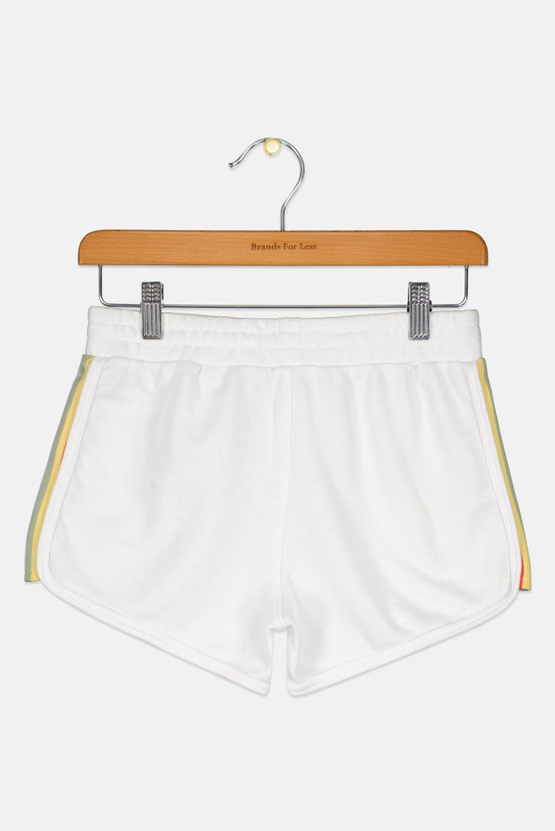 Levi's Kids Girl Brand Logo Basic Shorts, White - Image 3