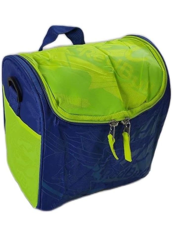 Lunch Bag Insulated Cooler Lunch Bag with Belt and Two Side Pockets, Thermal Tote Bag, Portable Bag for Indoor and Outdoor Use,Blue in Yellow - Image 4