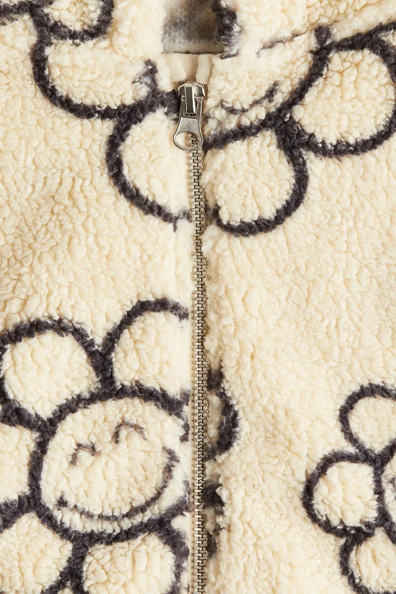 H&M Teddy zip-through hoodie