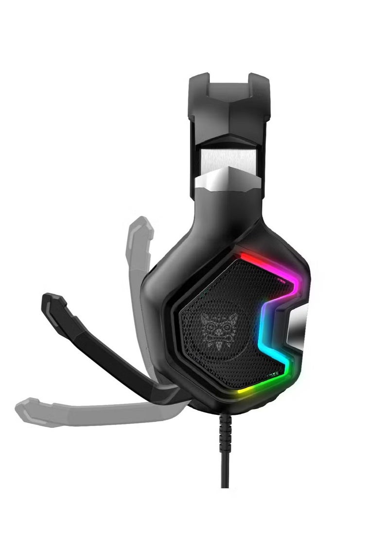 BGM K10 Pro Wired Stereo Gaming Headset with Microphone – High-Quality Sound, Noise-Canceling Mic, Comfortable Over-Ear Cushions, Adjustable Headband – Ideal for PC, PS4, Xbox, and Mobile Gaming  - Image 2