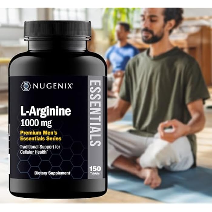 Nugenix Essentials L-Arginine Amino Acid Supplement, 1000 mg, 150 Tablets - Image 4