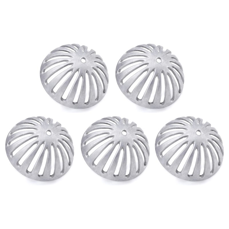 osseph Floor Sink Strainer Floor Drain Strainer Heavy Duty Aluminum Dome Drain Cover Floor Drain Cover for Restaurant Home Garden Kitchen Bar Buffet or Food Service 512 W x 214H5PCS