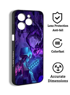 Phone Case Cover For Tecno Spark 20 Pro Game Minecraft Pixel Art Characters MMD09