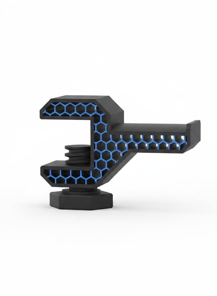 أخوة ثلاثي الأبعاد حامل سماعة رأس بتصميم سداسي هيكساجون عصري – ستاند سماعات عملي للمكتب والجيمينج - Image 2