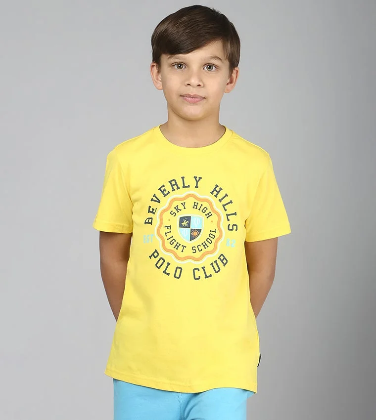 Typography Printed Cotton T-shirt