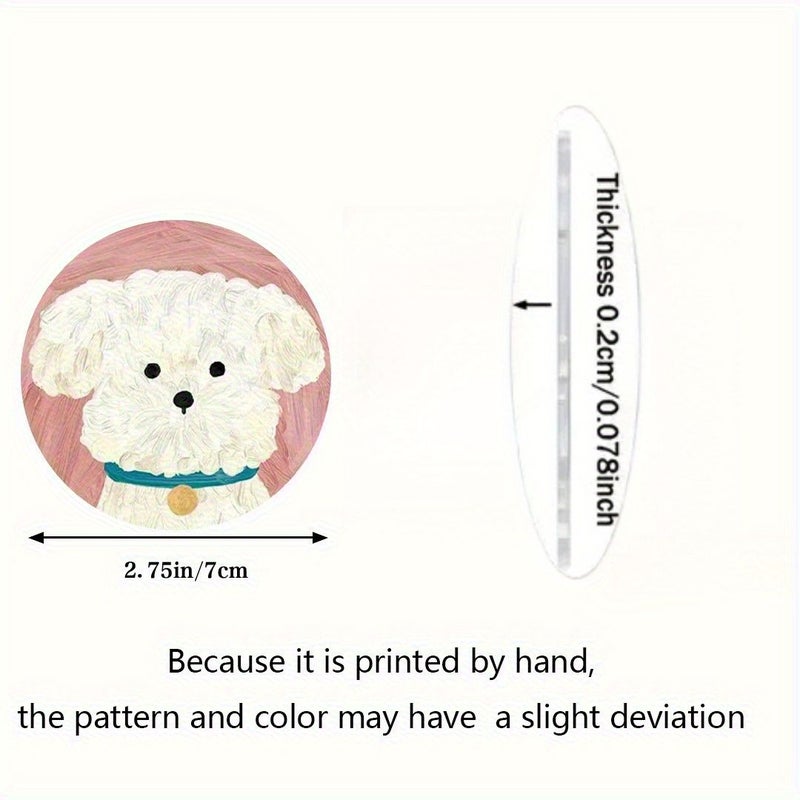 Cute Little Greyhound Dog Print Car Coasters Easy Clean For Car Truck Home Desk - Image 3