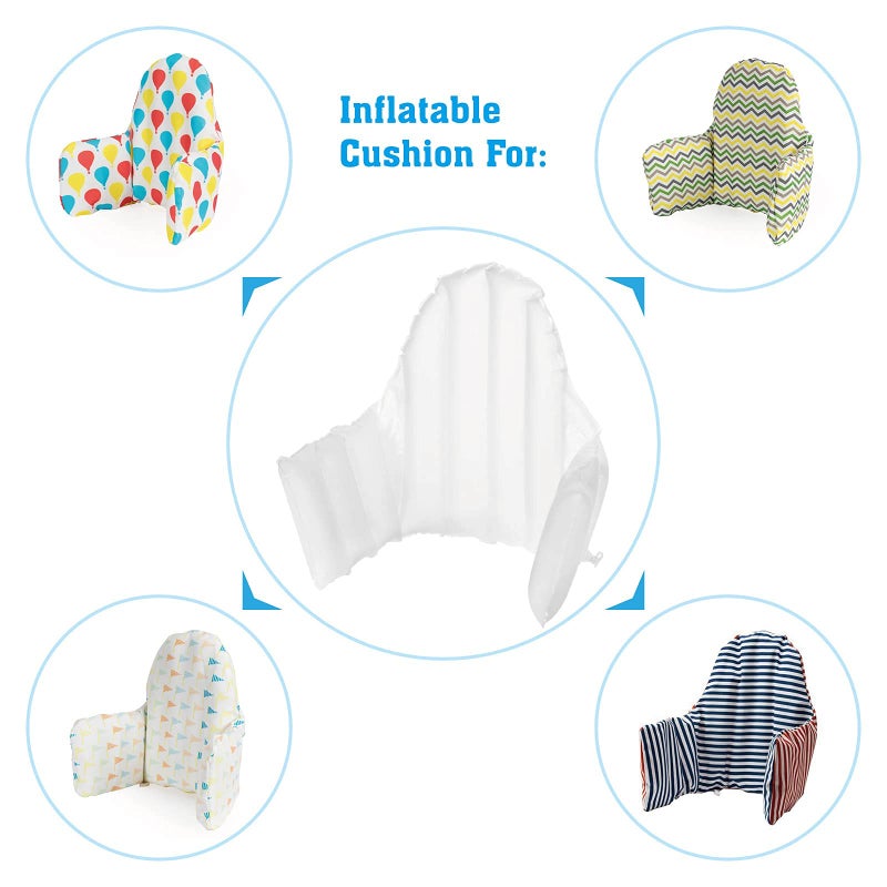 Dadouman Inflatable Cushion Insert for IKEA Antilop High Chair, Cushion Insert Only, White, 28" L x 14"(Inflated) - Image 3