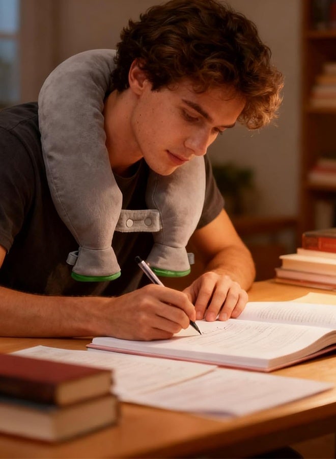 لفافة تدفئة للرقبة على شكل حرف U، كيس ماء ساخن قابل لإعادة التعبئة لتخفيف آلام الرقبة، أساسيات المكتب والمنزل، علاج ساخن وبارد - Image 5