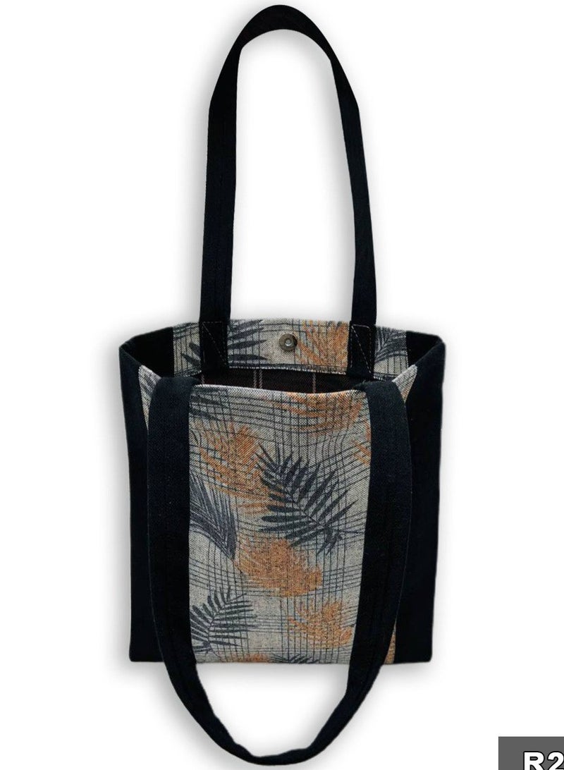 Gharibo Bags casual printed linen tote bag - Image 3