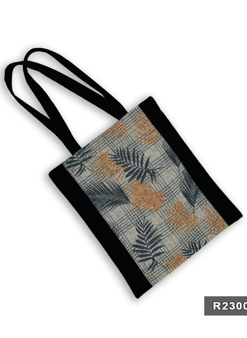 Gharibo Bags casual printed linen tote bag - Image 2