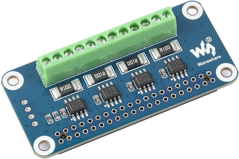Waveshare 4-ch Current/Voltage/Power Monitor HAT for Raspberry Pi with I2C/SMBus Interface - Image 3