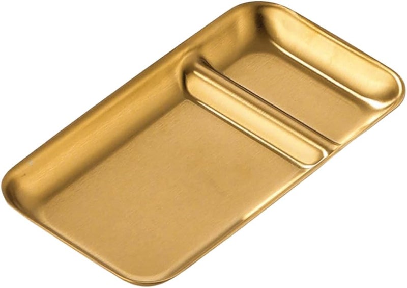 طبق المقبلات من الفولاذ المقاوم للصدأ الذهبي النمط أ لعشاق الطهي وأصحاب المطاعم - Image 2