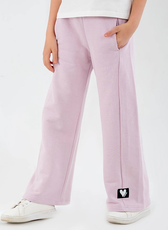 سي إن جينز وير كيدز بنطال صيفي وردي فاتح للبنات - Image 1