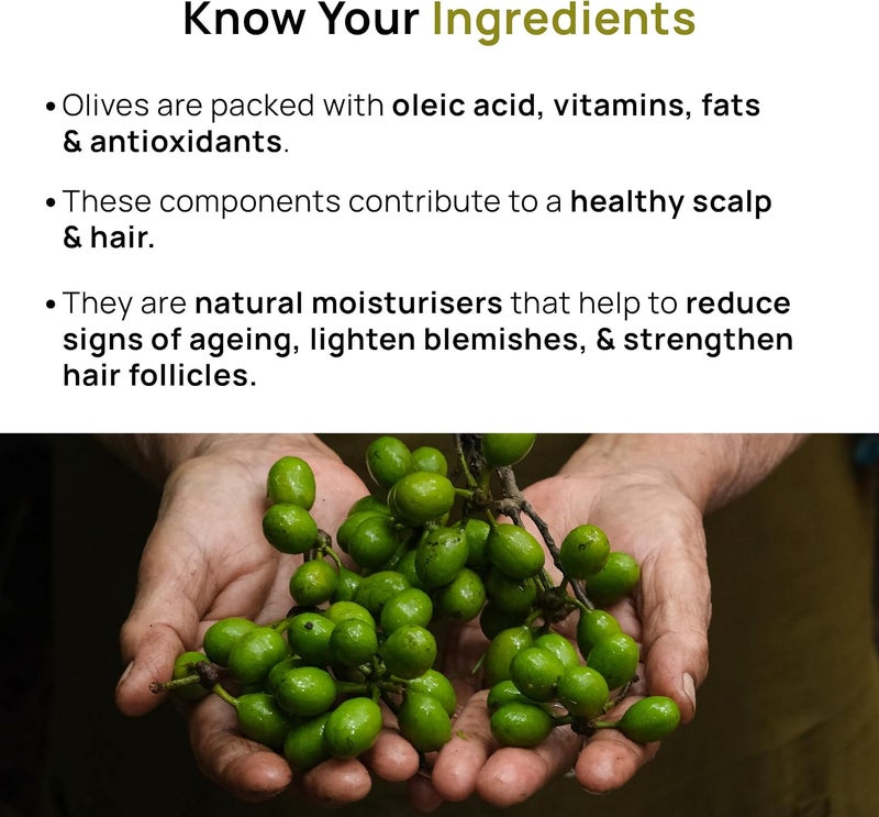 Soulflower ORGANIC OLIVE HAIR OIL, 100% PURE, COLD PRESSED, NATURAL, NATURAL MAKEUP REMOVER, 200ML/ 6.7 FL OZ - Image 3