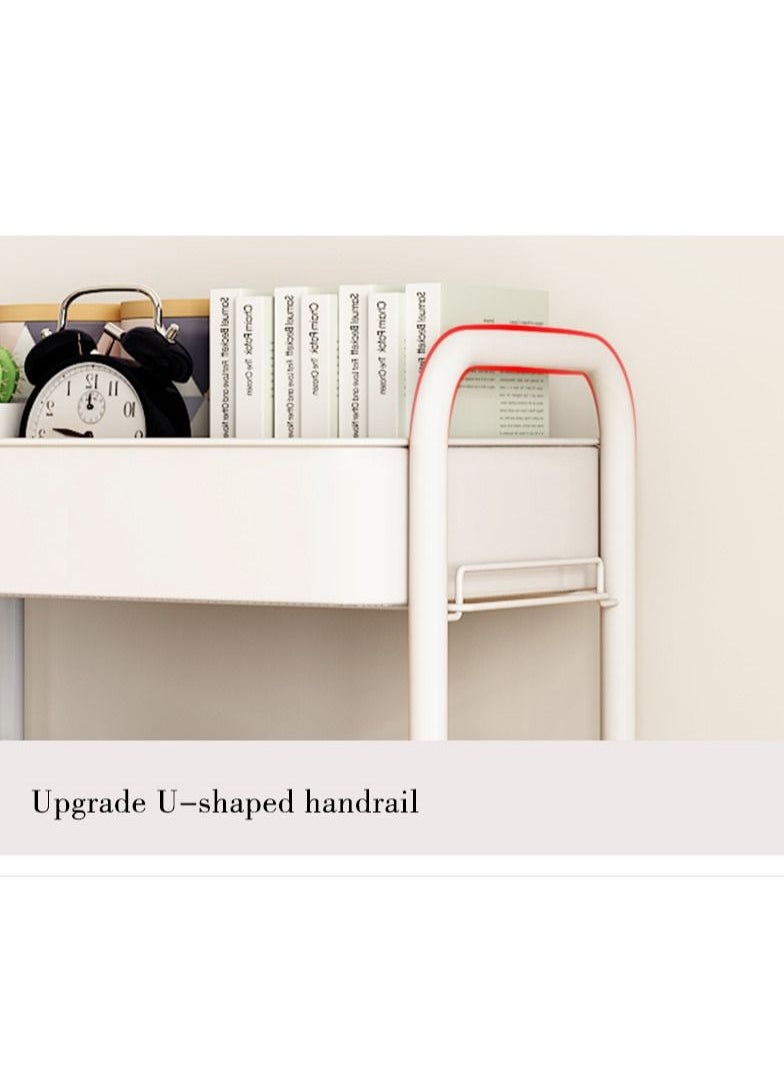 XiuWoo - 3 Tier Rolling Storage Trolley Cart With Hooks And Universal Wheels - Image 1