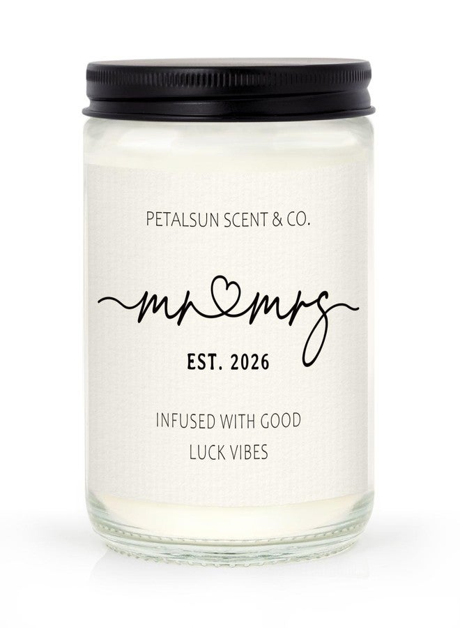 PETALSUN Wedding Gifts for Couples 2026, Mr and Mrs Candle, Bridal Shower, Wedding Shower Gifts for Bride and Groom, Lavender Scented Soy Wax Candle - Image 1