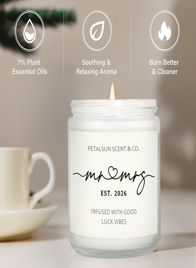 PETALSUN Wedding Gifts for Couples 2026, Mr and Mrs Candle, Bridal Shower, Wedding Shower Gifts for Bride and Groom, Lavender Scented Soy Wax Candle - Image 5