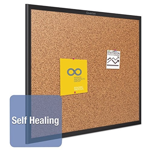 Quartet Cork Board, Bulletin Board, 2' x 1.5' Corkboard, Black Frame (2301B) - Image 3