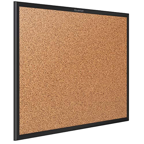 Quartet Cork Board, Bulletin Board, 2' x 1.5' Corkboard, Black Frame (2301B) - Image 4