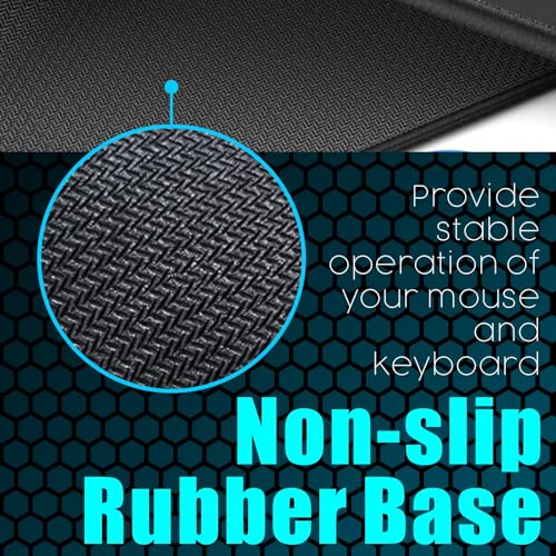 iEZZONE Excel Shortcut Keys Mouse Pad|Excel Cheat Sheet Desk Pad - Large XL Cheat Sheet Gaming Mouse pad | PC Office Spreadsheet Keyboard Mat | Non-Slip Stitched Edge(Pink) - Image 4
