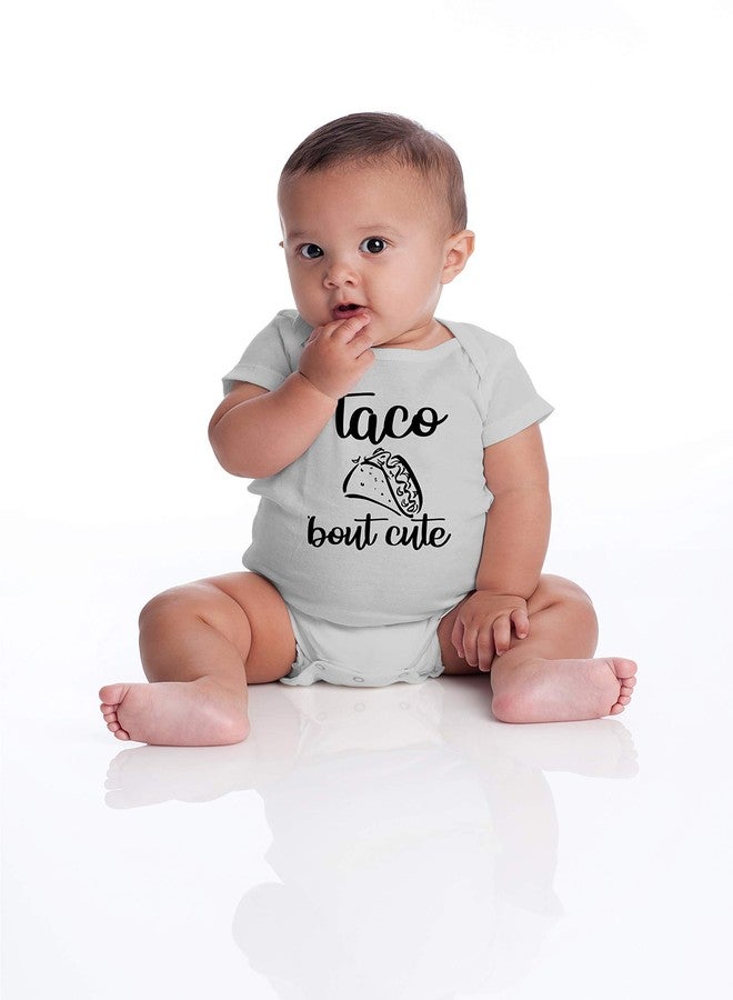 Funnwear Taco Bout Cute - Funny Baby Essentials Bodysuit - Cute Newborn Outfit Boy Infant Girl Clothes (6 Months, Sports Grey) - Image 4