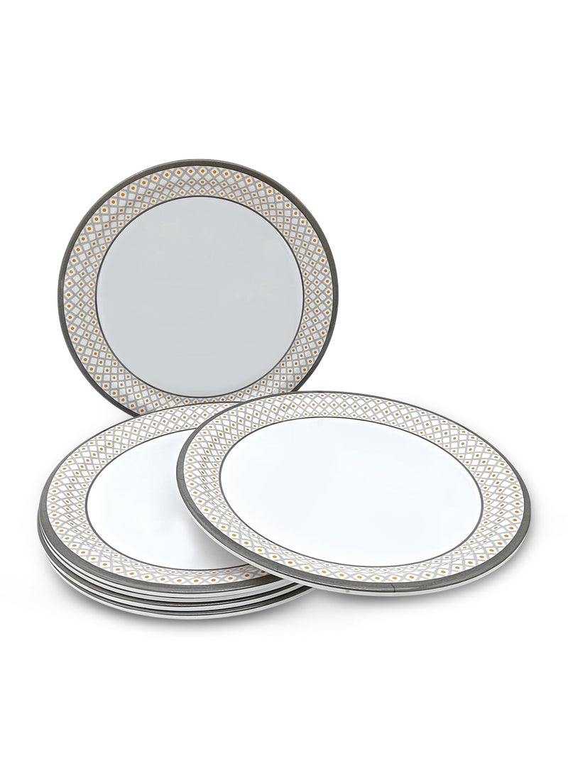 Superware Superware | Pure Melamine | Dinner Plate Set – Pozzi 11” (6 nos.) | Stain Free, Glazed Finish  - Image 3