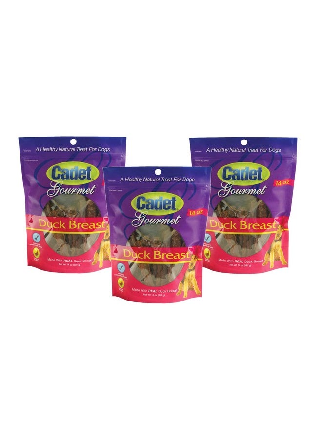 Cadet Cadet Duck Breast Dog Treats, 3 14-Ounce Bags 