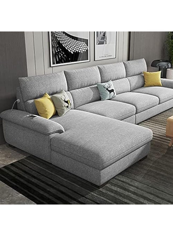 Generic GOOD LUCK Wooden Frame Sofa Living Room Set (Ash Grey)  - Image 1