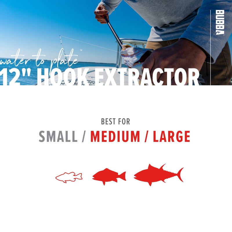 BUBBA 12" Hook Extractor with Non-Slip Grip T-Handle with Marine Grade Stainless Steel Hook Extractor for Fishing and Angling - Image 5