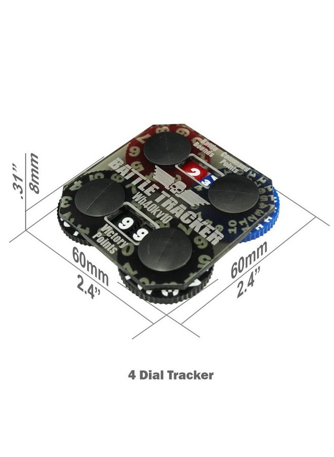 LITKO - LITKO Battle Tracker | Victory Points | Turn | Command Points | Objective | Battle Points | Tracker | Compatible with Warhammer 40K 10th Edition and Age of Sigmar - Image 1