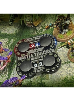 LITKO LITKO Battle Tracker | Victory Points | Turn | Command Points | Objective | Battle Points | Tracker | Compatible with Warhammer 40K 10th Edition and Age of Sigmar  - Image 2