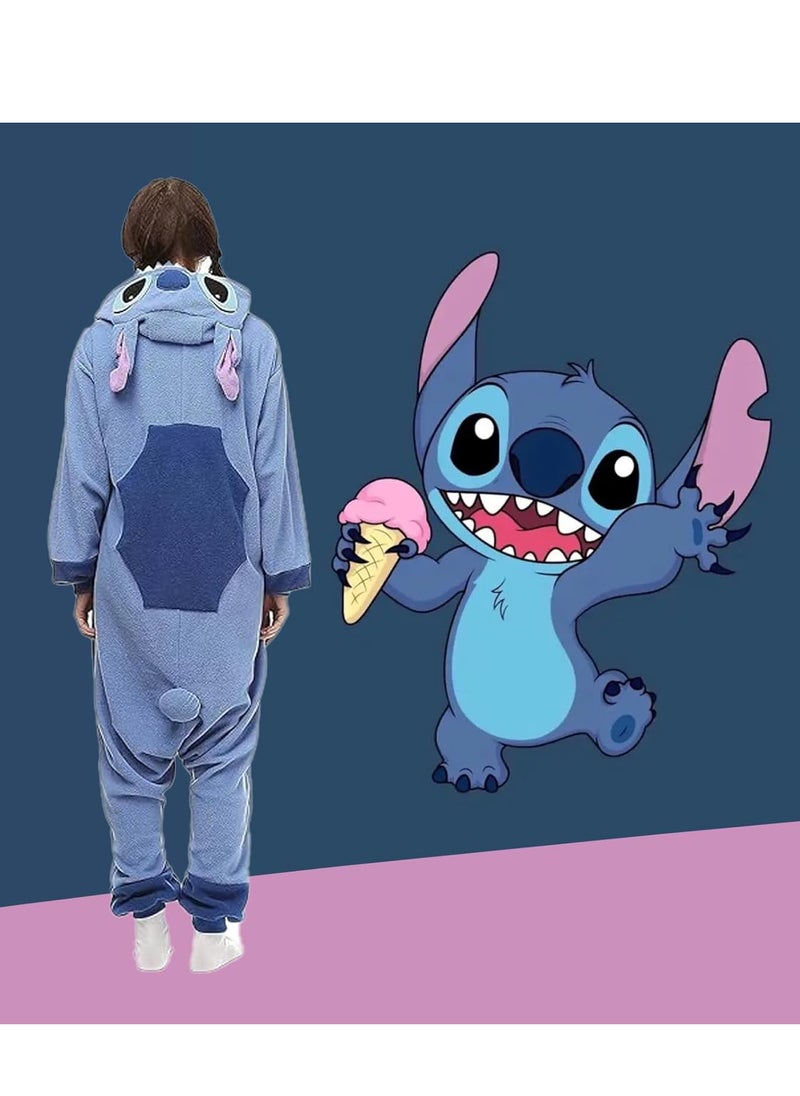 RATSAW Stitch Onesie Animal Pajamas Hoodie Cosplay Cartoon  Costumes Adults Unisex Party Wear  - Image 2