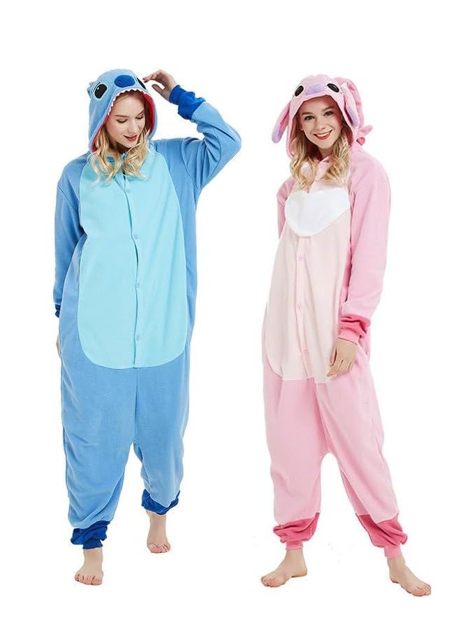 RATSAW Stitch Onesie Animal Pajamas Hoodie Cosplay Cartoon  Costumes Adults Unisex Party Wear  - Image 5