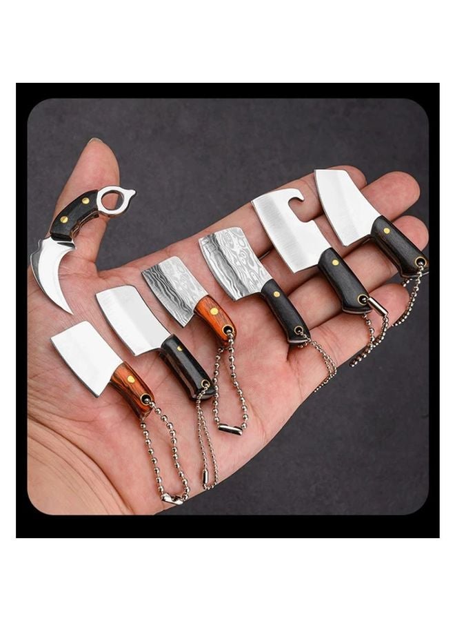 ميني ماشيتي مفتاح سلسلة سكين جيب فأس ليزر نمط مضغوط أداة بقاء في الهواء الطلق - Image 3