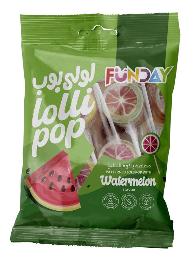 Funday Watermelon Flavor Lollipop Bag 80 grams (Pack of 2) - Image 2