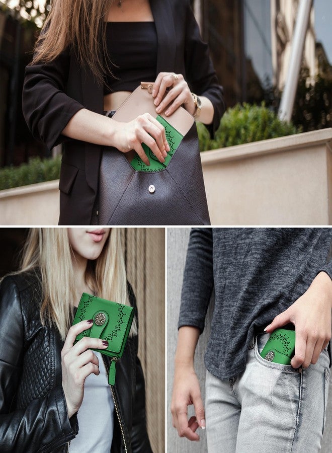 Tipmile محفظة صغيرة من تيبميل للنساء، ثنائية الطي، مزودة بحماية من تقنية RFID، وحامل بطاقات، وجيب بسحاب للعملات المعدنية. - Image 4