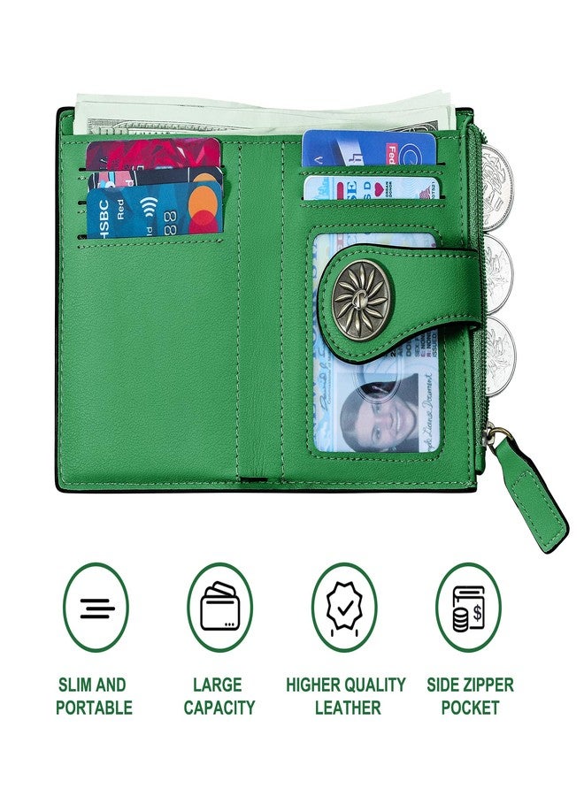 Tipmile محفظة صغيرة من تيبميل للنساء، ثنائية الطي، مزودة بحماية من تقنية RFID، وحامل بطاقات، وجيب بسحاب للعملات المعدنية. - Image 5
