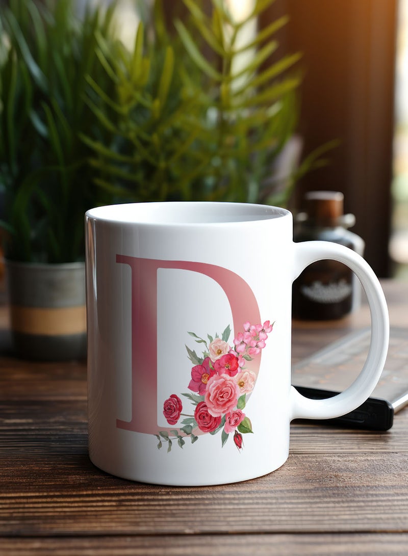 لوحة كوب سيراميك  أونصة بتصميم حرف  على الجانبين - Image 2