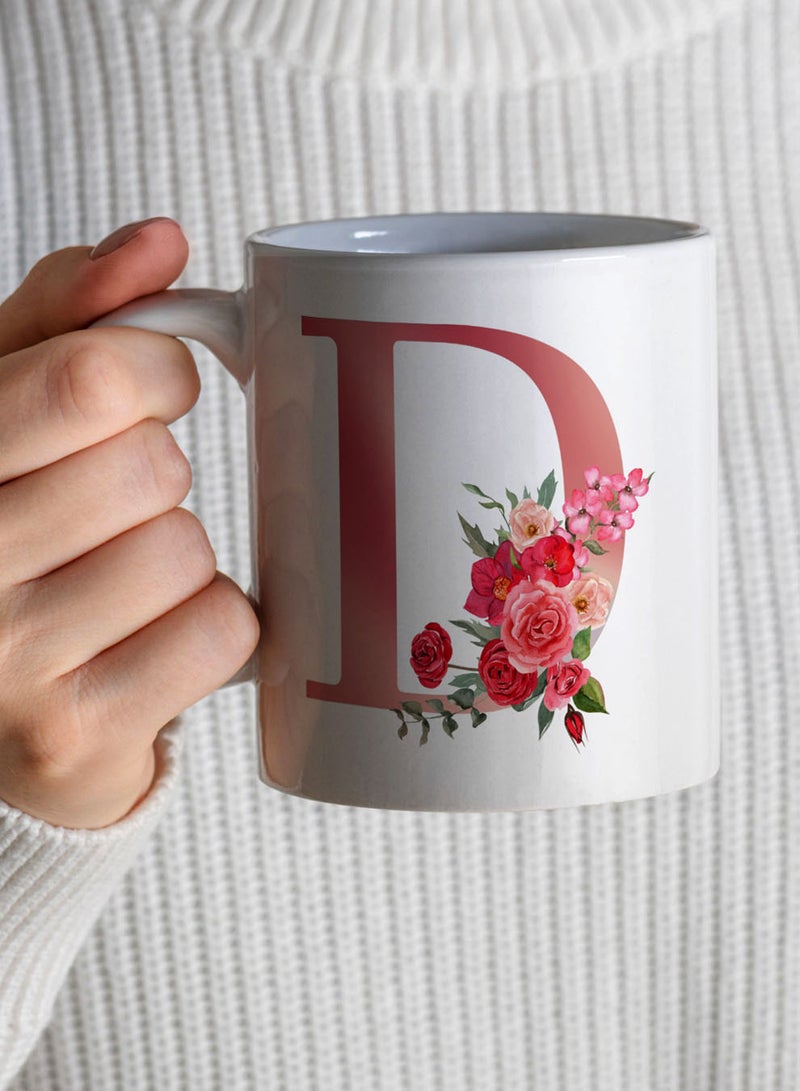 لوحة كوب سيراميك  أونصة بتصميم حرف  على الجانبين - Image 4