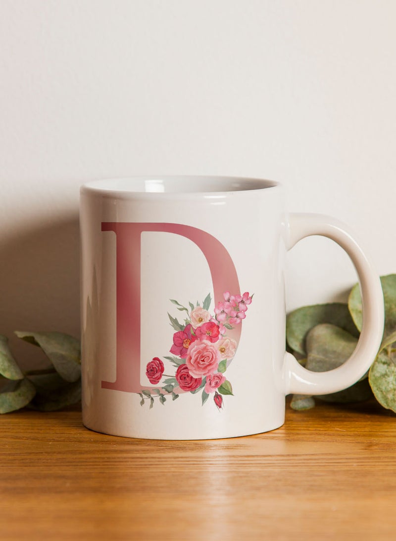 لوحة كوب سيراميك  أونصة بتصميم حرف  على الجانبين - Image 3