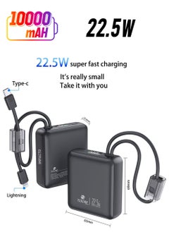 Zoom Plus ZP11B Ultra-Slim 10,000mAh IMPACTO Super Fast 22.5W Power Bank - Black  - Image 1