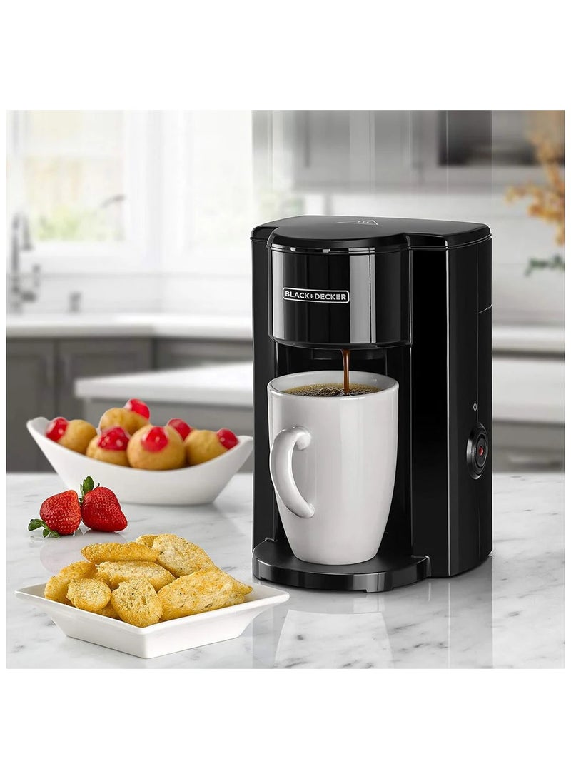 BLACK+DECKER American Coffee Maker With Coffee Mug 250 ml 350 W DCM25N-B5 Black - Image 4