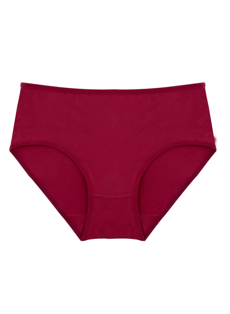 Milk Pack Of 6 Cotton Midi Panties Underwear For Women  - Image 3
