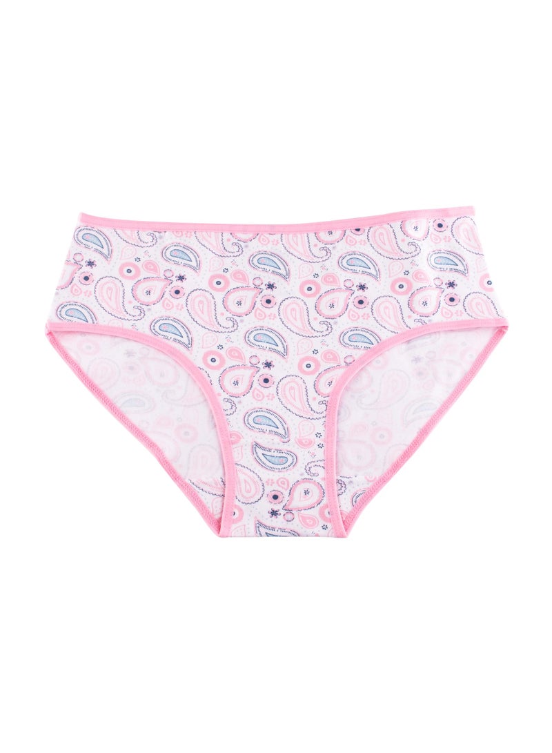 Milk Pack Of 6 Cotton Midi Panties Underwear For Women  - Image 4