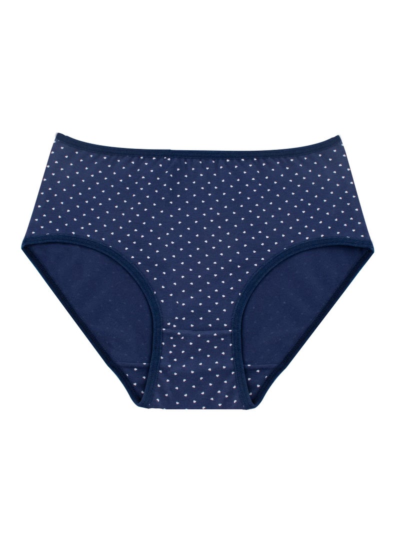 Milk Pack Of 6 Cotton Midi Panties Underwear For Women  - Image 5