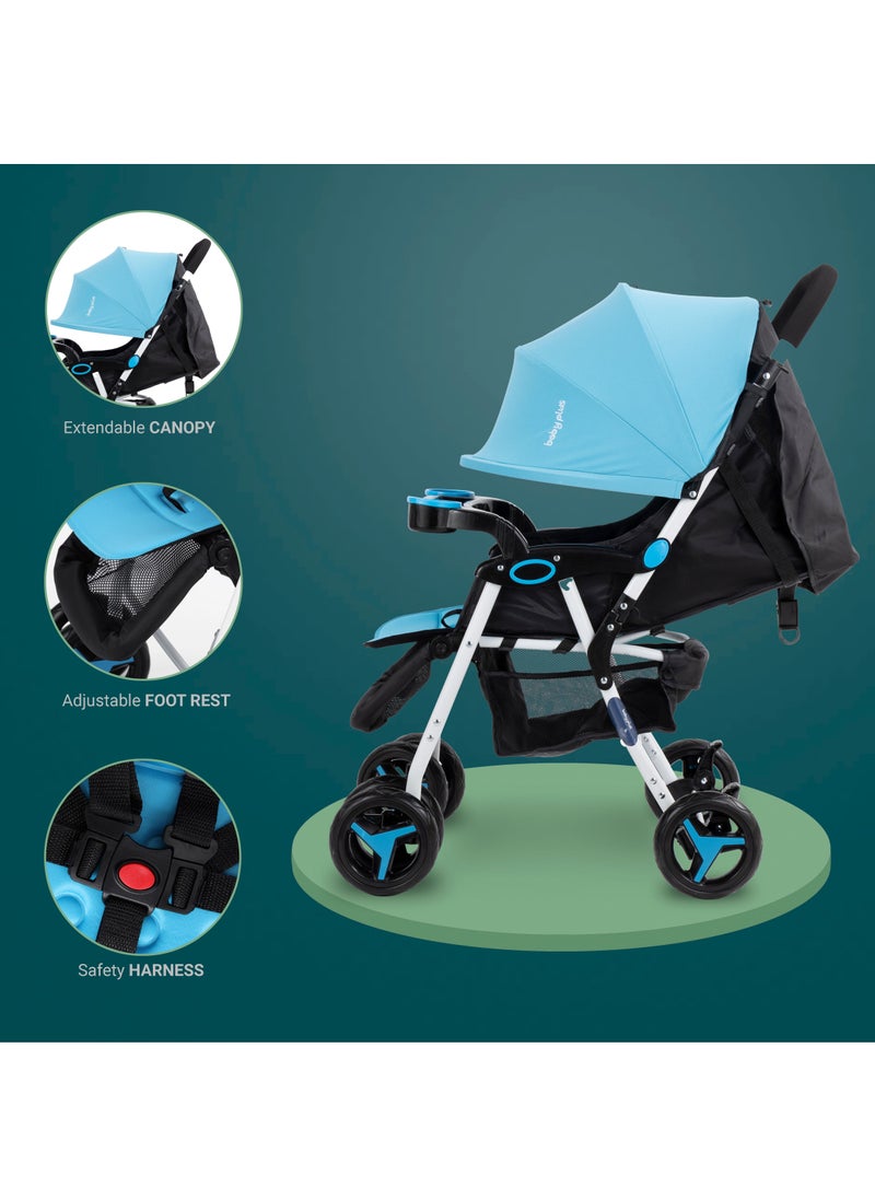 BABY PLUS - Adjustable Baby Single Stroller With Storage Basket, Easy To Fold, and Compact Design - Newborn - Image 1