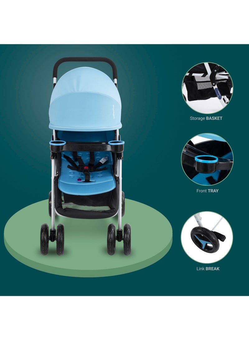 BABY PLUS - Adjustable Baby Single Stroller With Storage Basket, Easy To Fold, and Compact Design - Newborn - Image 1