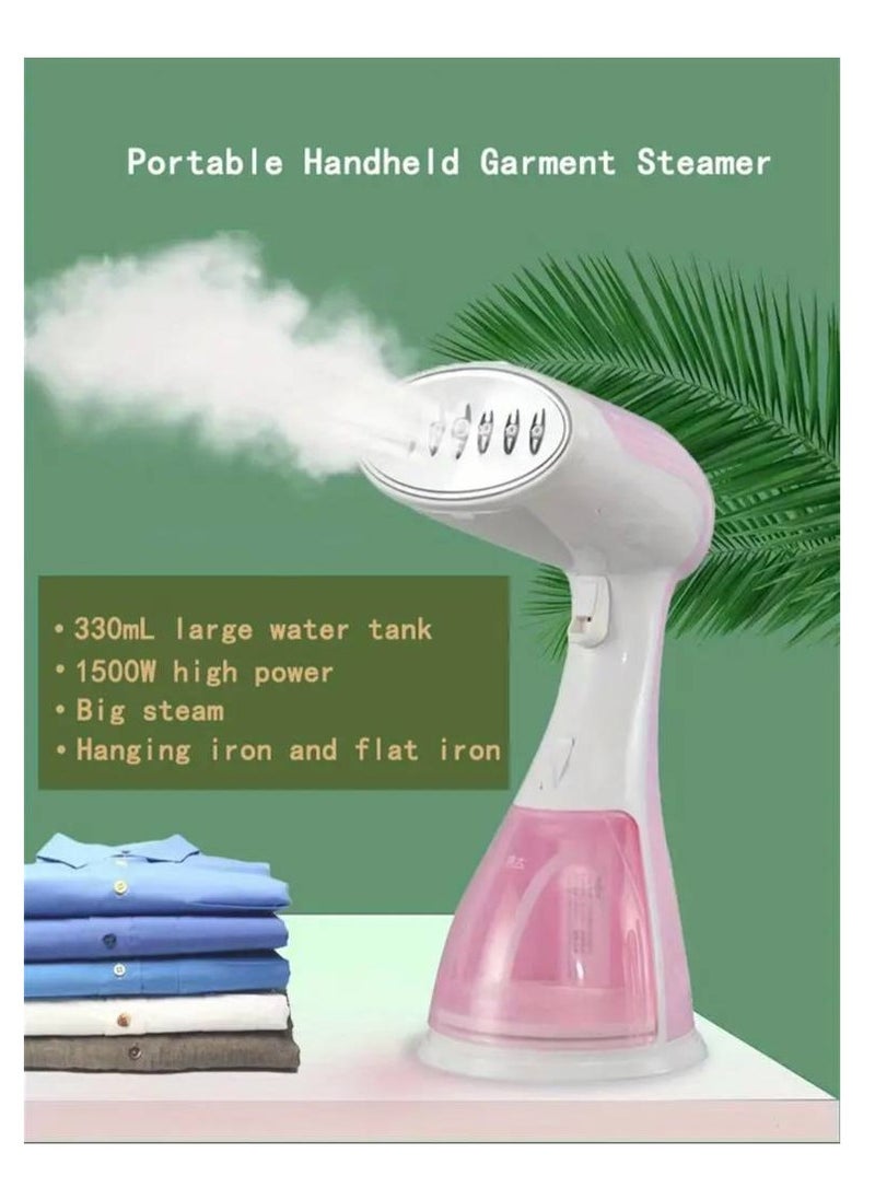 Denx device Handheld Steam Suitable For All Types Of Clothes With A Power Of 1500 Watts pink  - Image 3